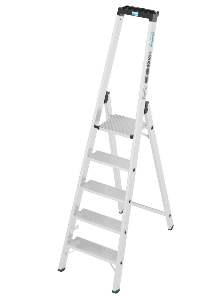 KRAUSE Stabilo drabina wolnostojąca 5-stopniowa o nośności 225 kg i stopniami o głębokości 135 mm